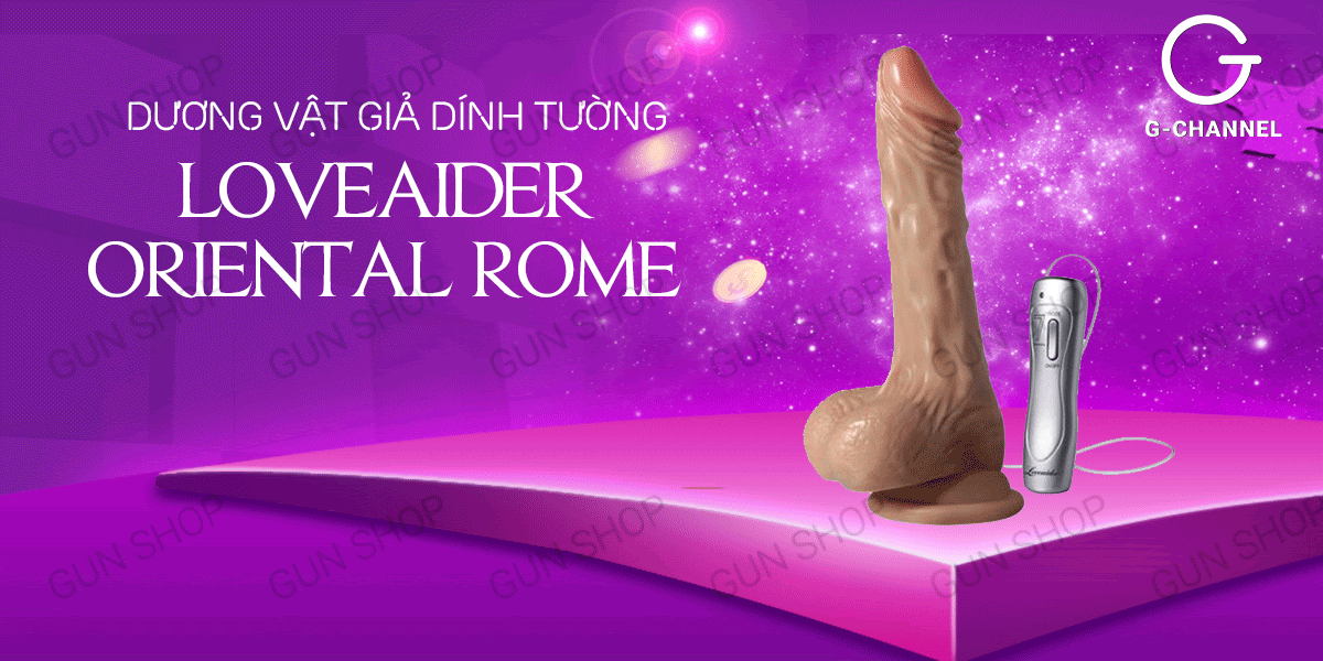 Dương vật giả dính tường Loveaider Oriental Rome điều khiển từ xa