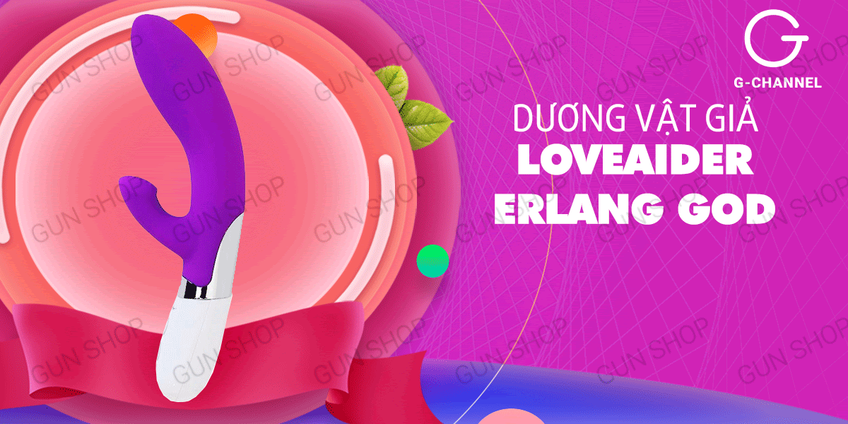 Dương vật giả 7 chế độ rung sạc Loveaider Erlang God cực mạnh