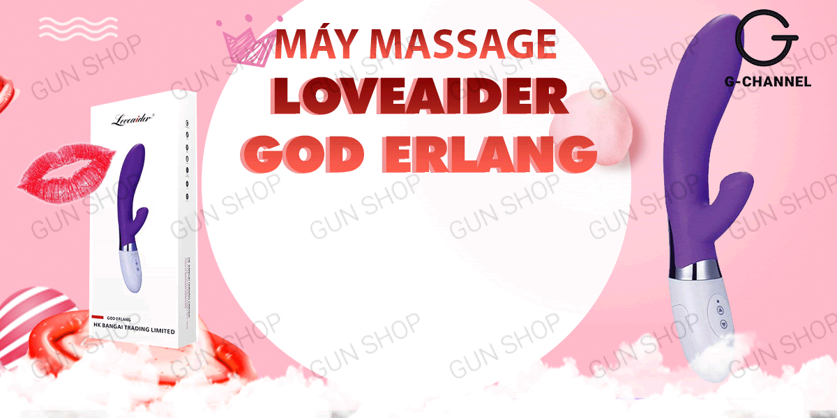 Dương vật giả đa chế độ rung pin Loveaider God Erlang sạc tiện