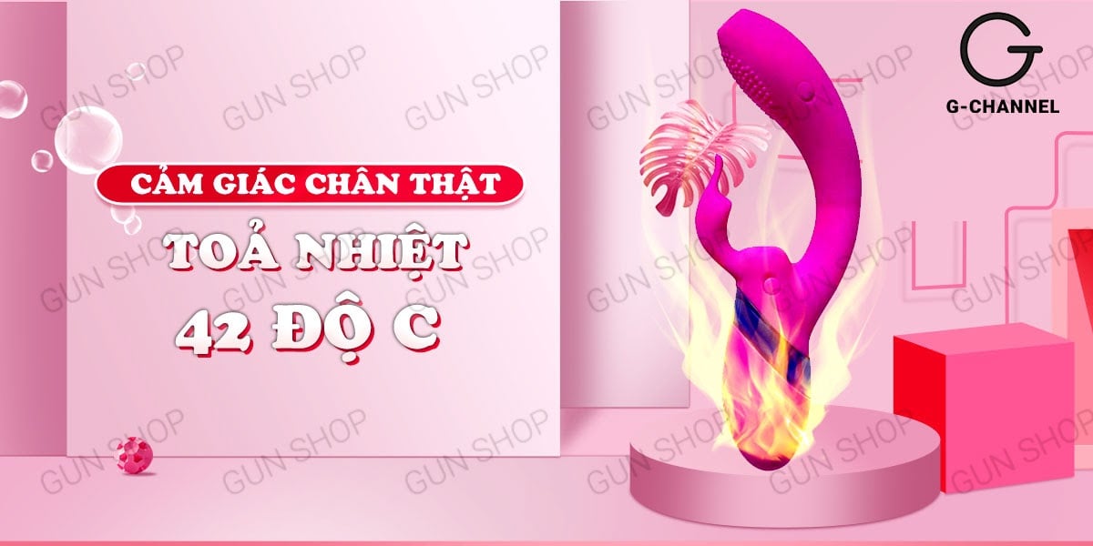 Dương vật giả phát nhiệt rung mạnh đa chế độ sạc điện