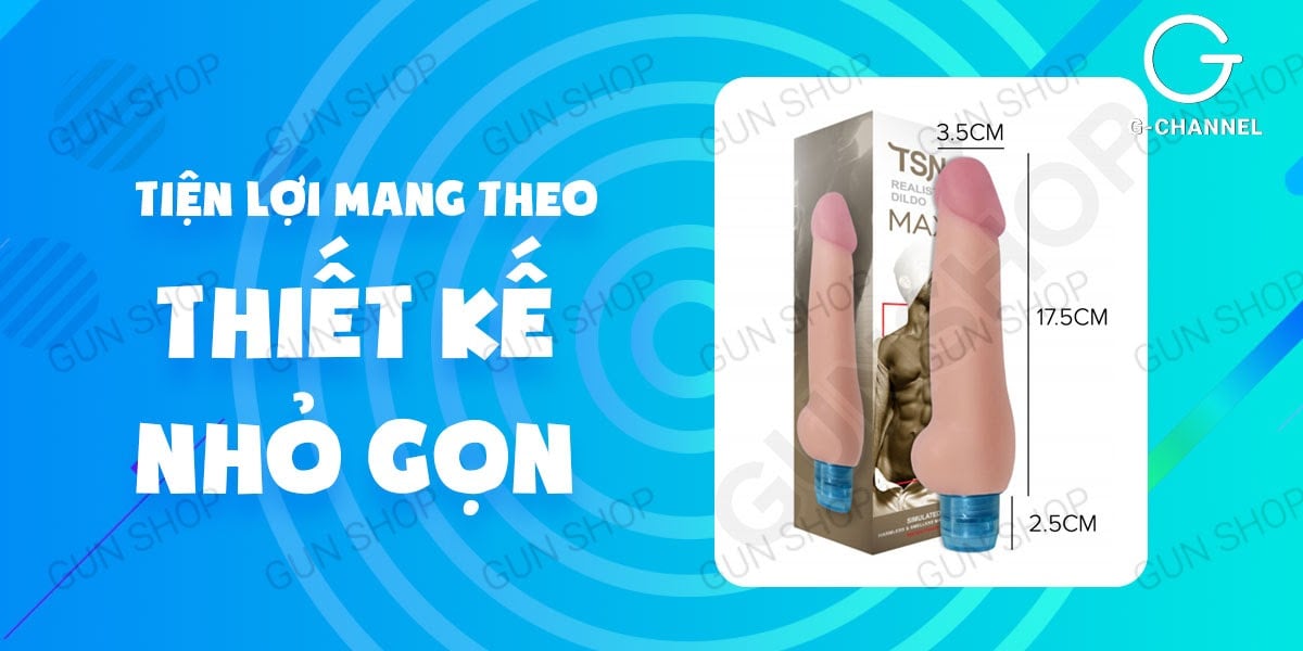 Dương vật giả TSN Max Label nhiều tần số rung giá tốt dễ dùng