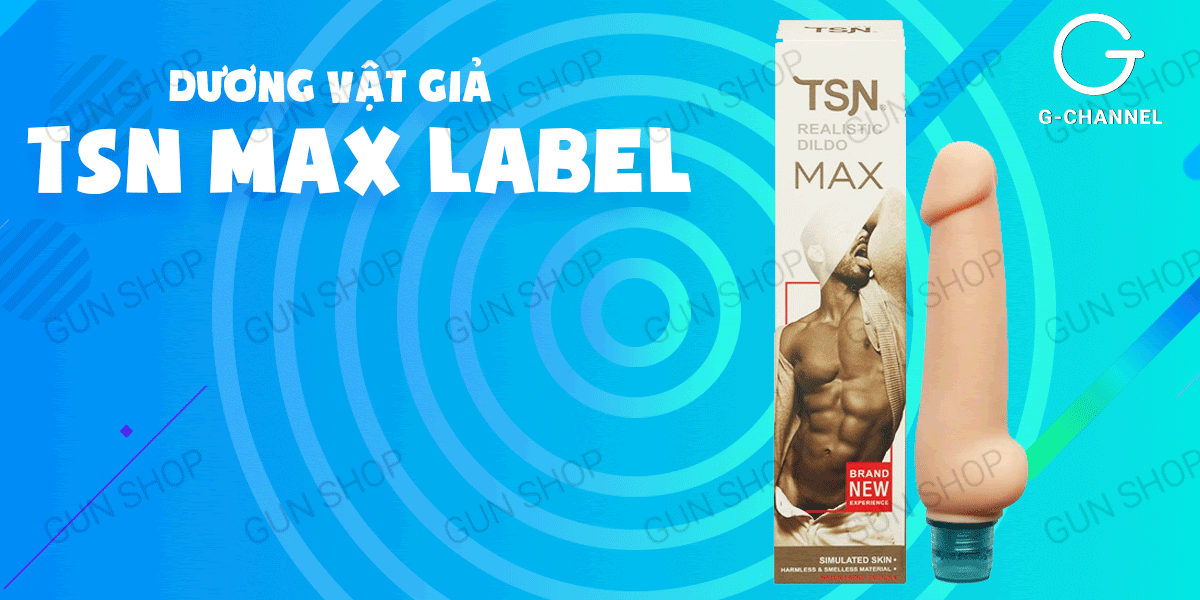 Dương vật giả TSN Max Label nhiều tần số rung giá tốt dễ dùng