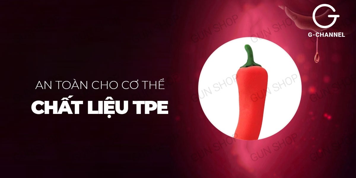 Dương vật giả rung quả ớt Wistone Pepper sạc điện nhiều chế độ rung