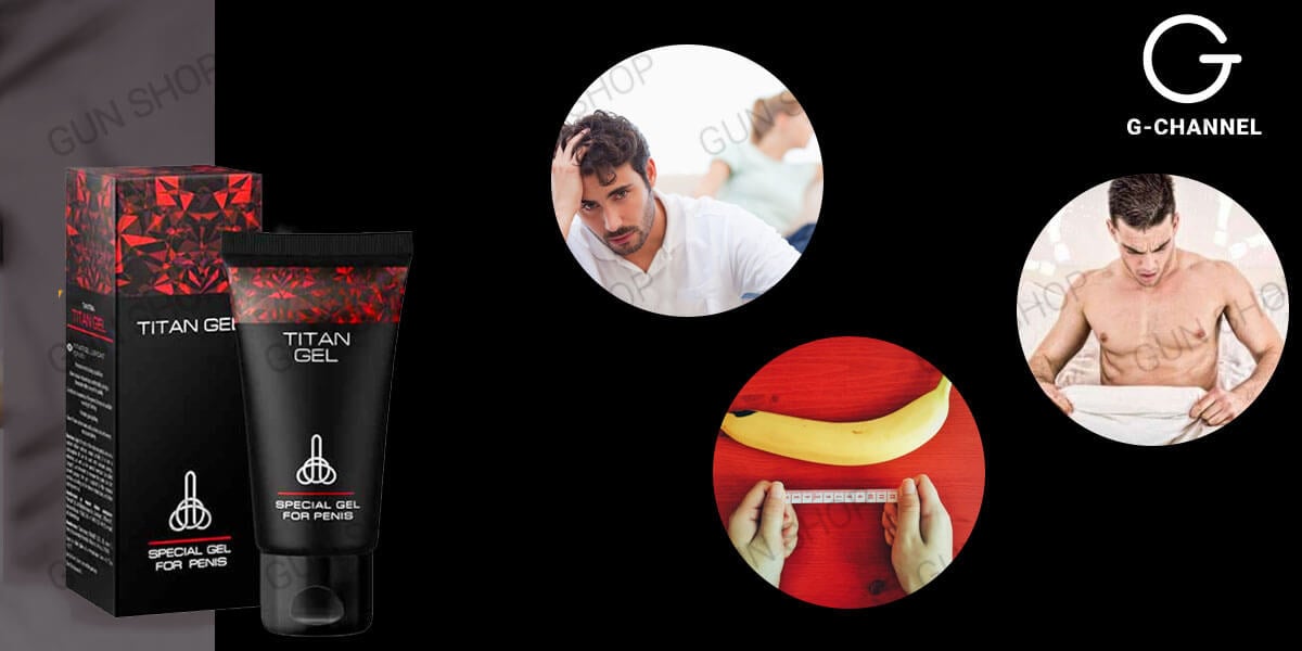 Gel bôi trơn Titan 50ml tăng kích thước cương cứng tự nhiên cho nam