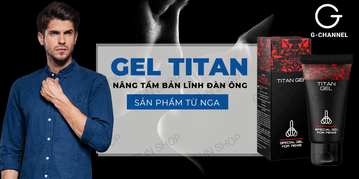 Gel bôi trơn Titan 50ml tăng kích thước cương cứng tự nhiên cho nam