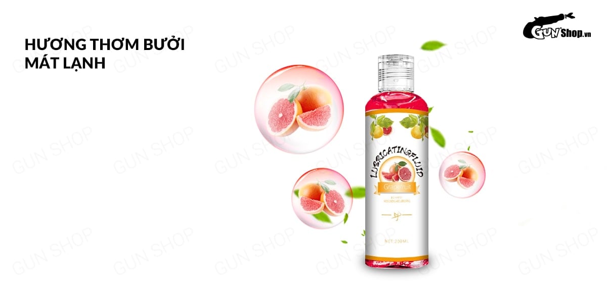 Gel bôi trơn hương bưởi Boyafei Grapefruit 200ml mềm mịn lâu trơn