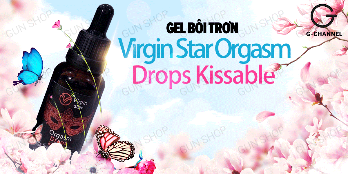 Gel bôi trơn Virgin Star Orgasm Drops Kissable tăng khoái cảm nữ