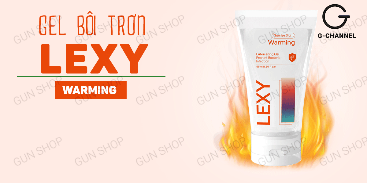 Gel bôi trơn Lexy Warming ấm nóng tăng cảm giác yêu