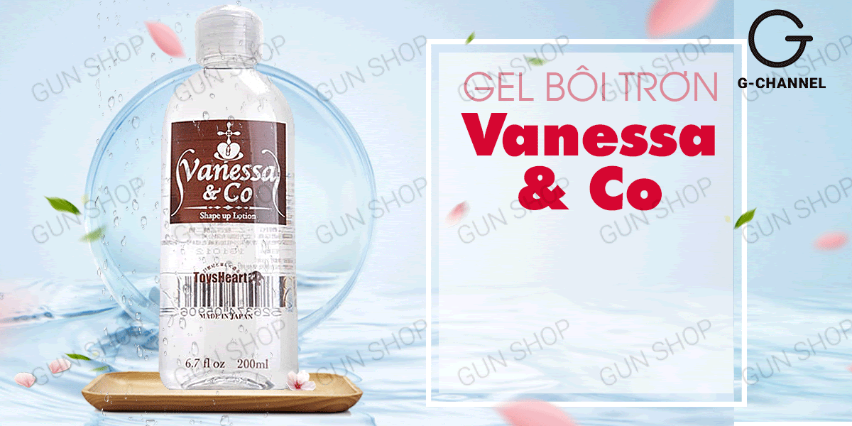 Gel Vanessa bôi trơn siêu mượt cấp ẩm cao 200ml Nhật Bản