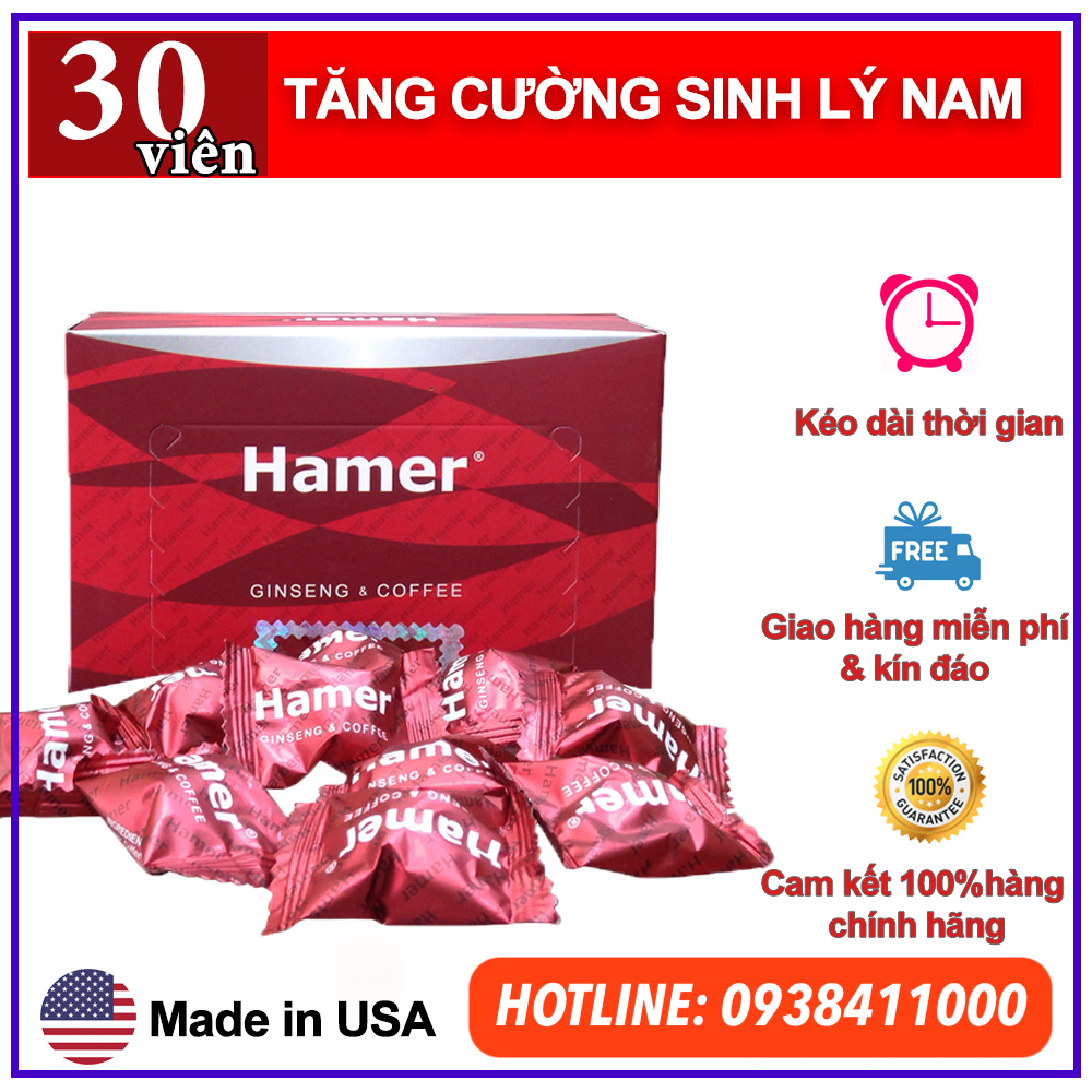 Kẹo sâm Hamer USA tăng cường sinh lý nam kéo dài thời gian quan hệ