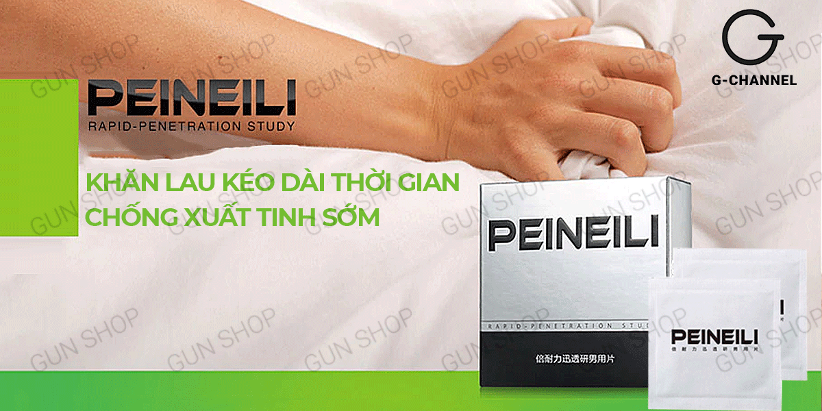 Khăn lau chống xuất tinh sớm Peineili kéo dài thời gian hiệu quả