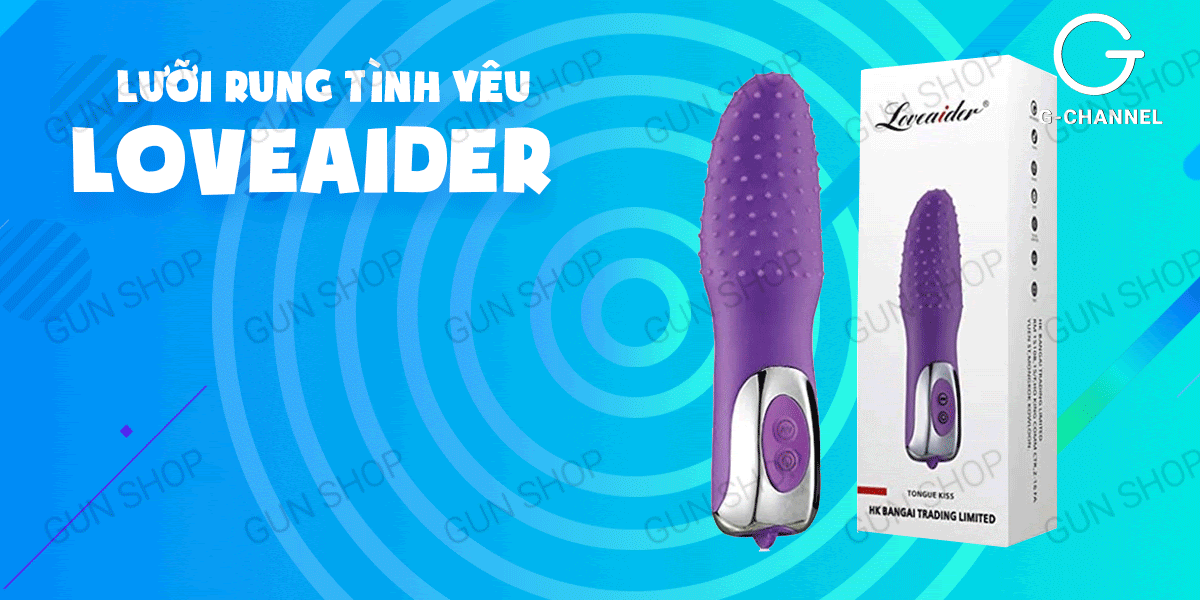 Lưỡi rung Loveaider đa chế độ gai silicon pin sạc kích thích