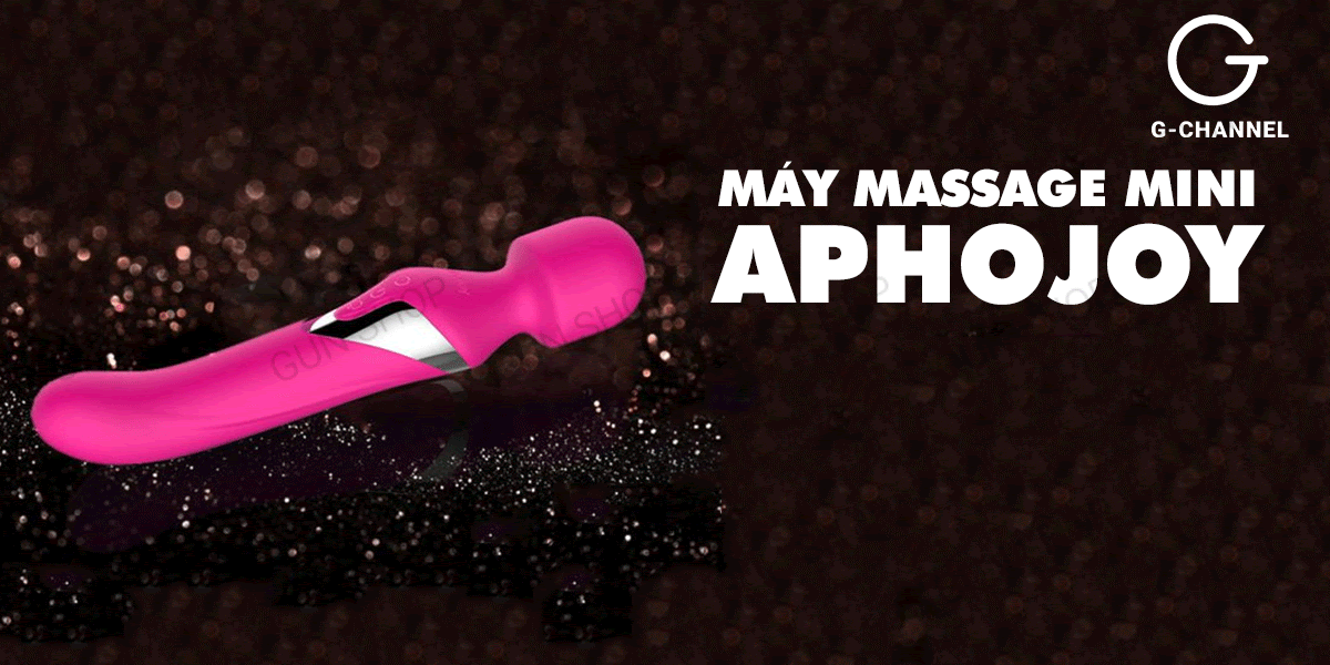 Máy massage 2 đầu sạc điện Aphojoy rung xoay đa chế độ thư giãn cơ thể Máy massage 2 đầu sạc điện Aphojoy rung xoay đa chế độ thư giãn cơ thể