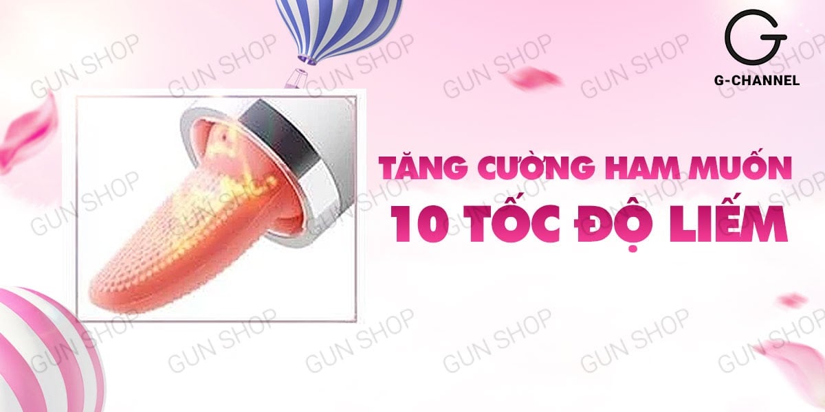 Máy rung massage âm đạo Mizz Zee lưỡi giả hút liếm dễ thương kích thích Máy rung massage âm đạo Mizz Zee lưỡi giả hút liếm dễ thương kích thích