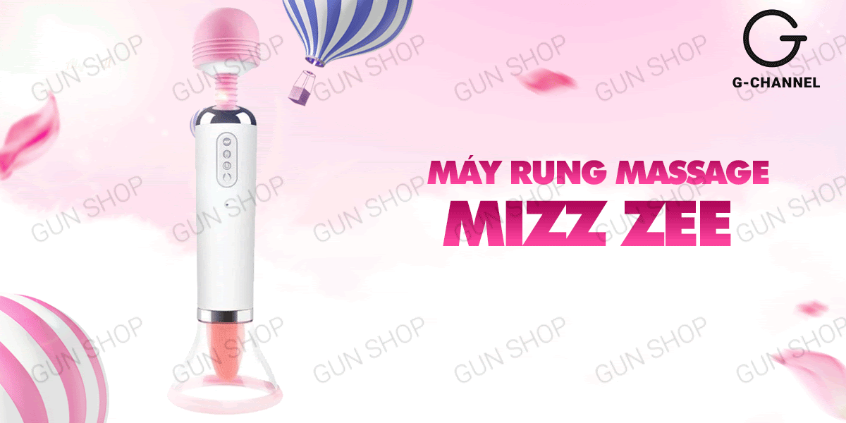 Máy rung massage âm đạo Mizz Zee lưỡi giả hút liếm dễ thương kích thích Máy rung massage âm đạo Mizz Zee lưỡi giả hút liếm dễ thương kích thích