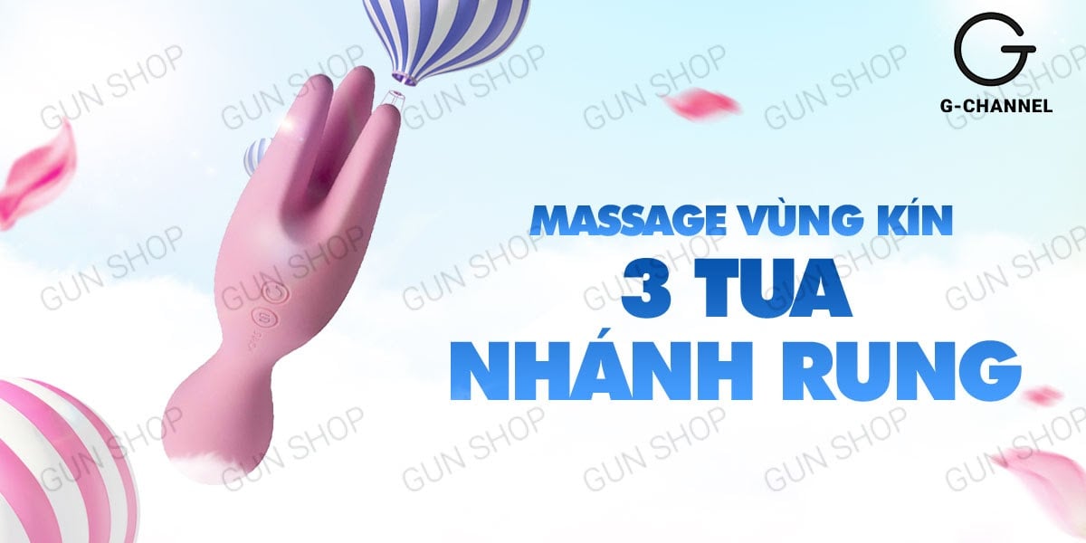 Máy rung massage 2 đầu Svakom Nymph silicon mềm mại 5 tần số