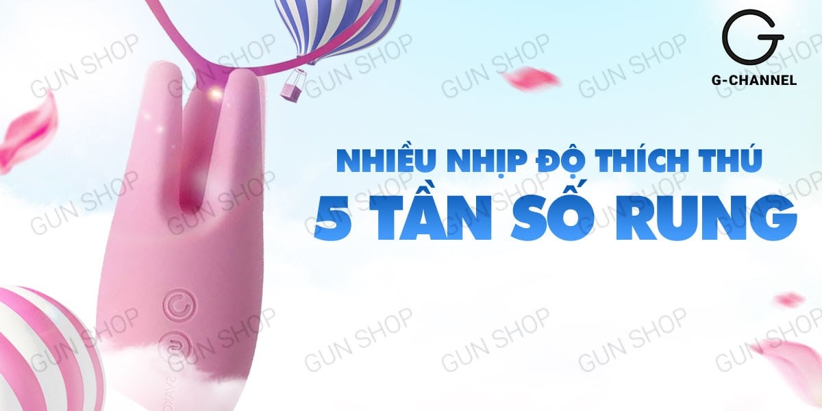 Máy rung massage 2 đầu Svakom Nymph silicon mềm mại 5 tần số