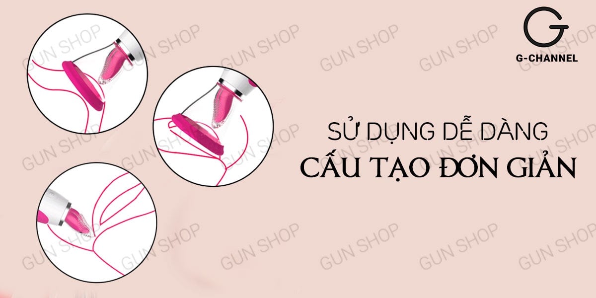Máy rung massage 2 đầu Wistone 17 chế độ rung liếm giả hút đa chức năng sạc pin
