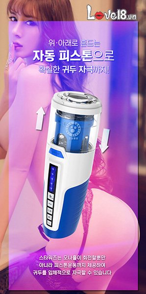 Máy thủ dâm tự động Leten Star War âm đạo giả rung xoay thụt