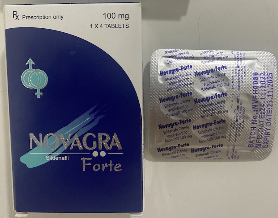 Thuốc Novagra Forte 100mg cương dương chống xuất tinh sớm