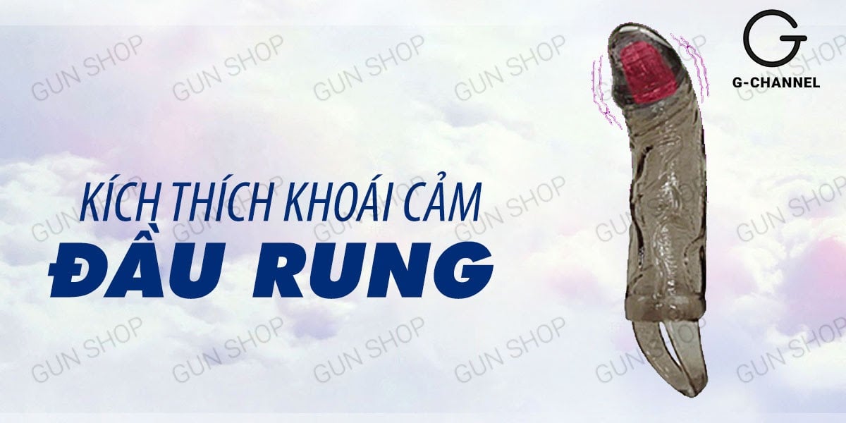 Bao cao su đôn dên rung đầu Baile Men Extension tăng kích thước dây đeo