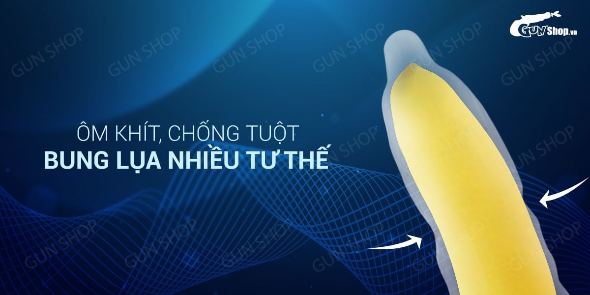 Bao cao su OLO 0.01 Zero Ha For Man siêu mỏng nhiều gel bôi trơn