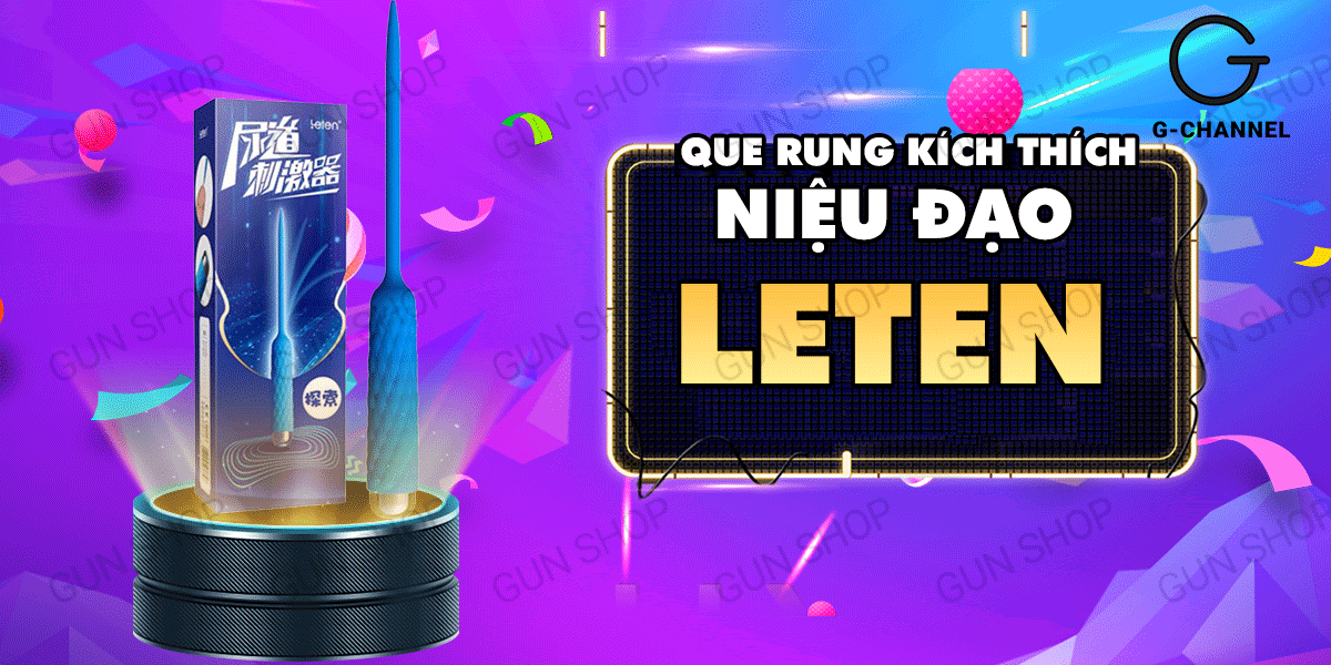 Que rung kích thích niệu đạo nam 7 chế độ pin - Leten nhỏ gọn, cảm giác mạnh