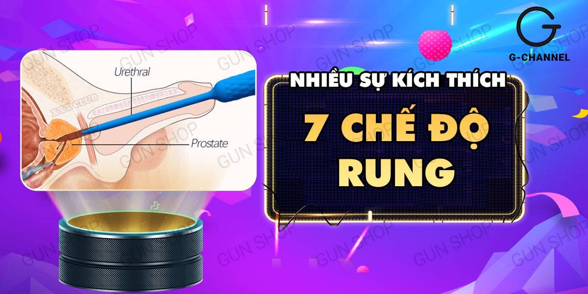 Que rung kích thích niệu đạo nam 7 chế độ pin - Leten nhỏ gọn, cảm giác mạnh
