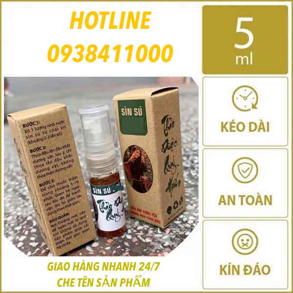 Sìn sú Ê Đê chai xịt kéo dài quan hệ 5ml chính hãng an toàn