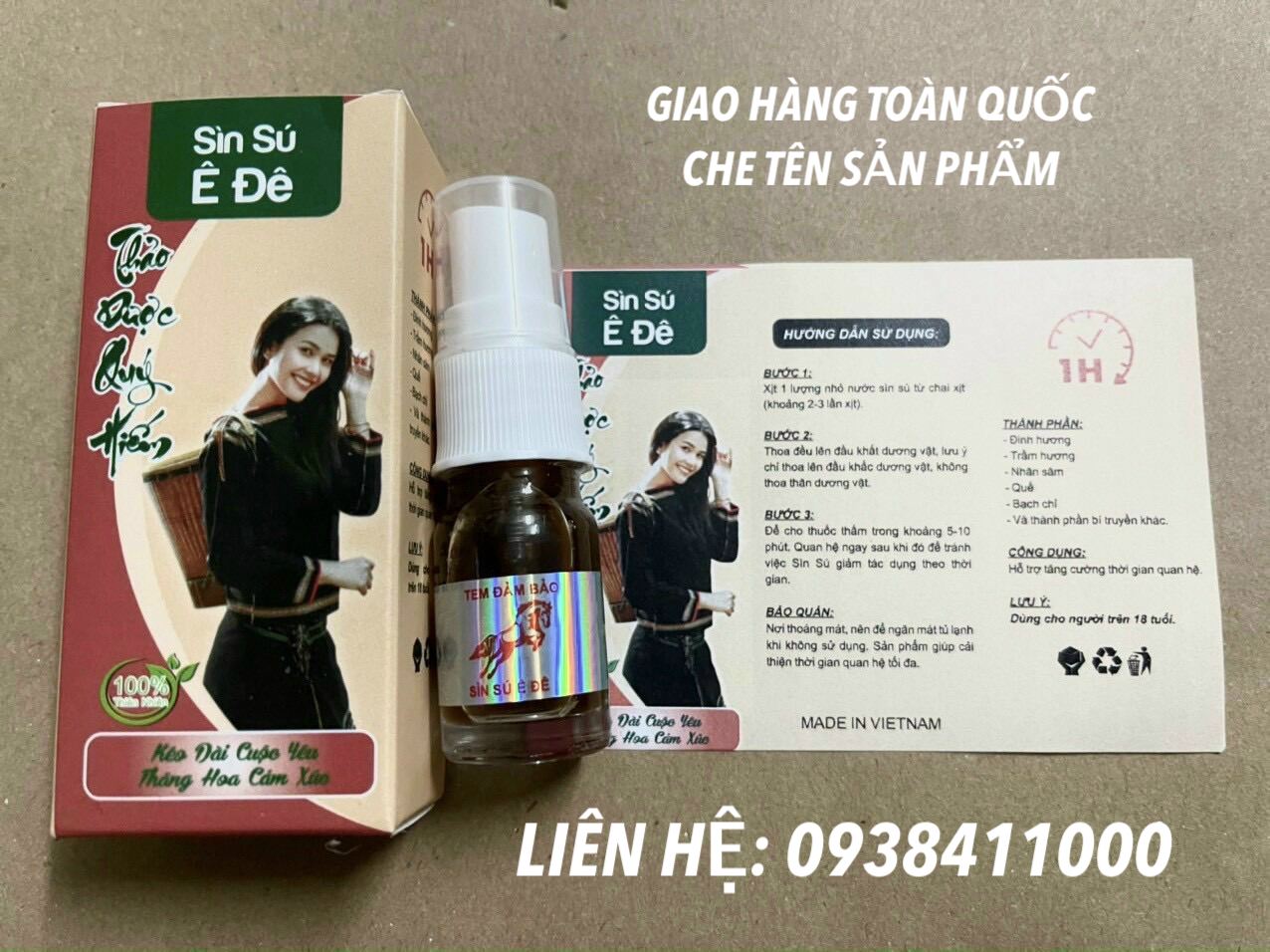 Sìn sú dạng xịt dân tộc Ê Đê cao cấp chống xuất tinh sớm