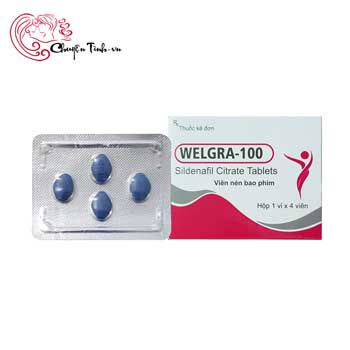 Viên uống cương dương Welgra 100mg Ấn Độ tăng sức bền sinh lý nam