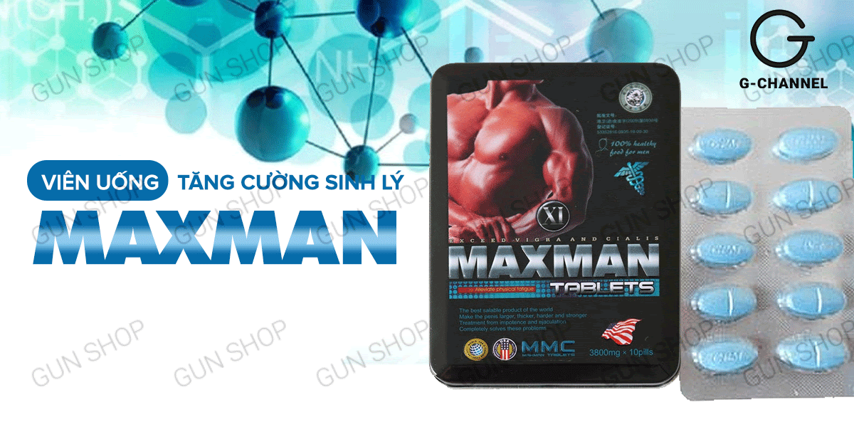 Maxman cường dương kéo dài thời gian xuất tinh sớm hộp 10 viên