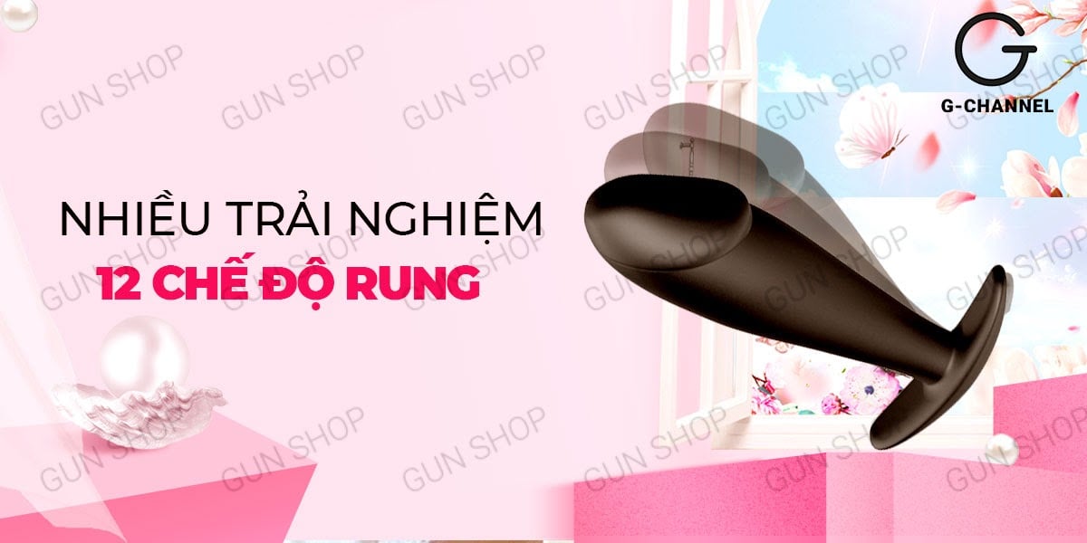 Trứng rung hậu môn Pretty Love Butt Plug rung mạnh chống nước pin sạc