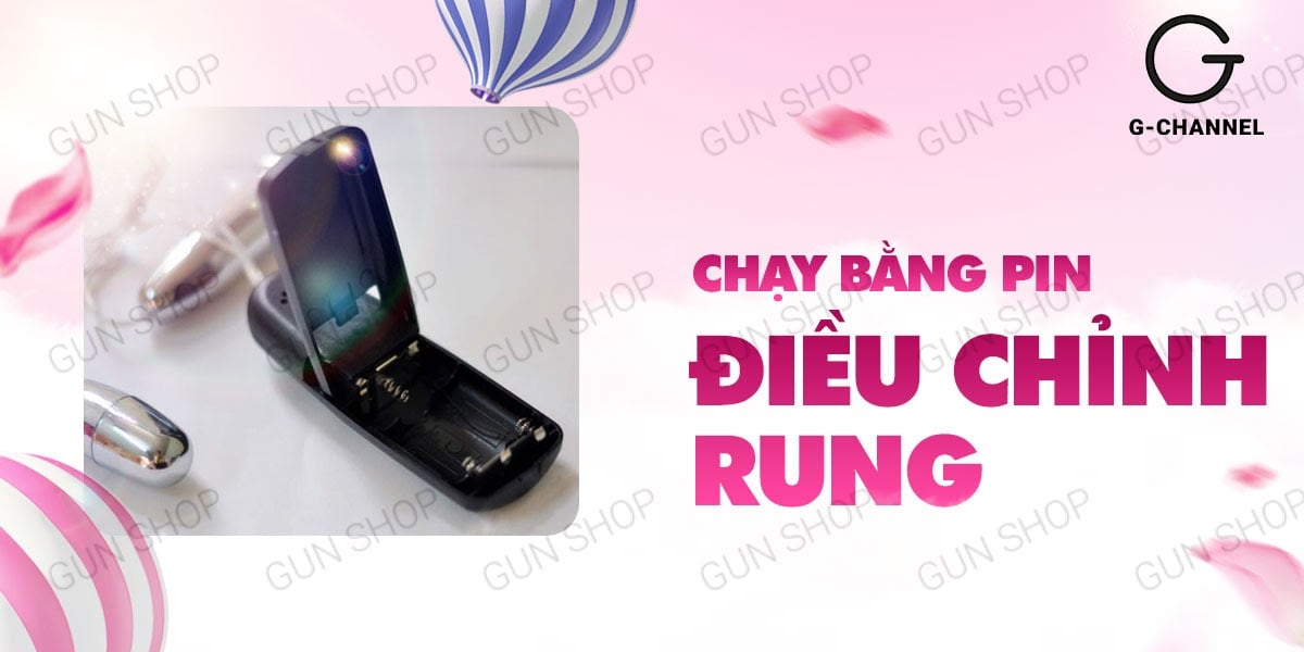 Trứng rung inox 2 đầu cao cấp Baile Double Bullets hot Trứng rung inox 2 đầu cao cấp Baile Double Bullets hot