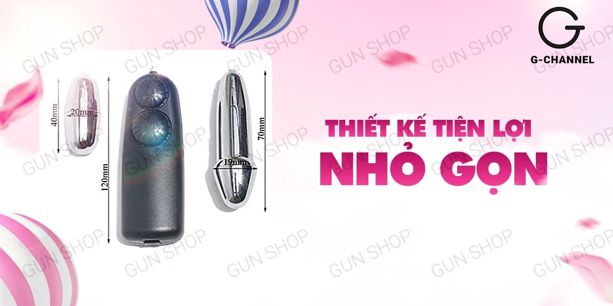 Trứng rung inox 2 đầu cao cấp Baile Double Bullets hot Trứng rung inox 2 đầu cao cấp Baile Double Bullets hot