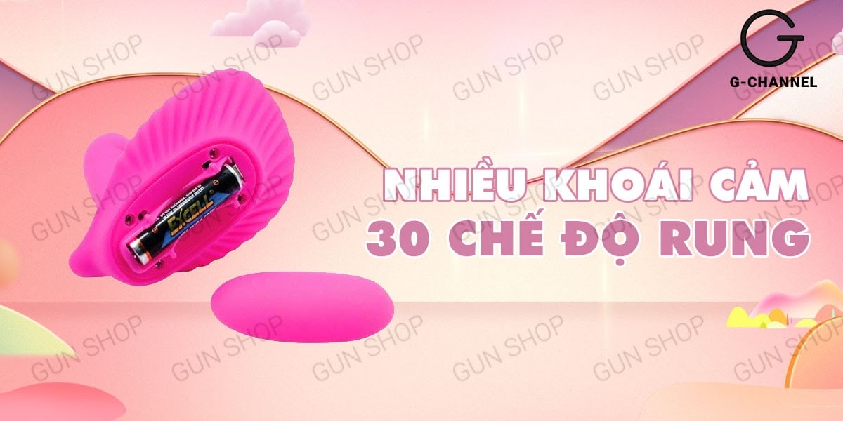 Trứng rung Pretty Love ClamShell điều khiển từ xa đa chế độ rung cao cấp