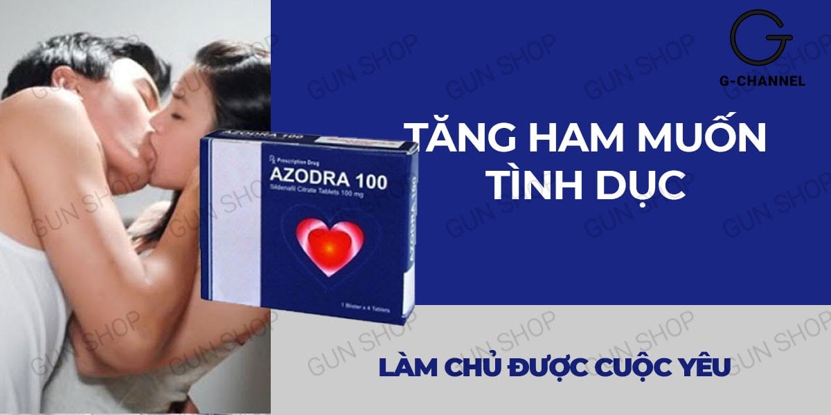 Viên uống Azodra 50mg kéo dài cương dương tăng sinh lý hộp 4 viên