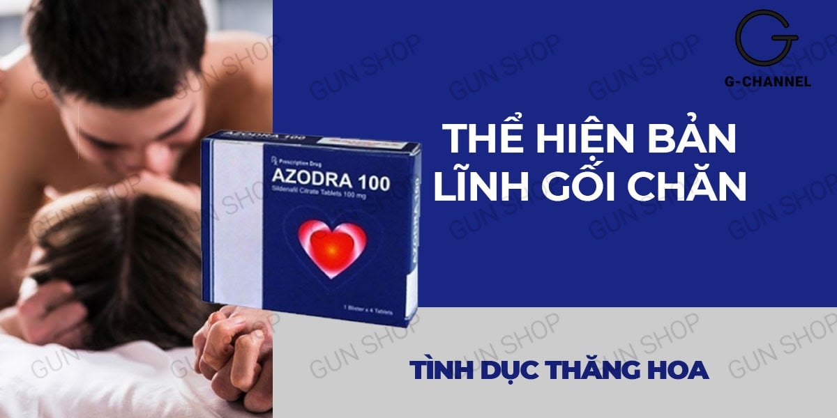 Viên uống Azodra 50mg kéo dài cương dương tăng sinh lý hộp 4 viên