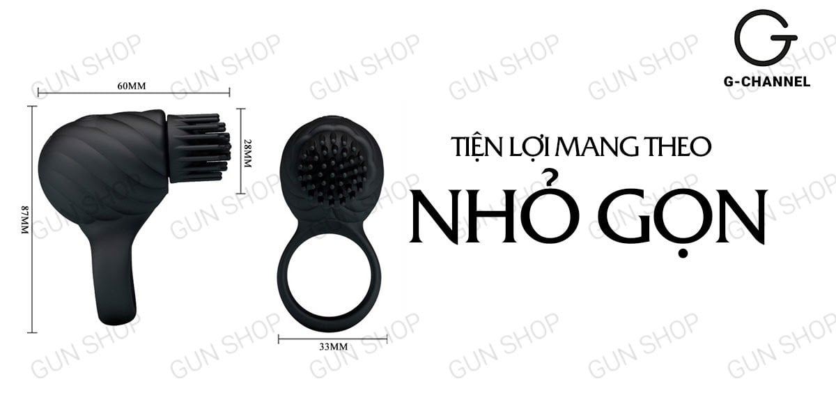 Vòng rung xoay 3 chế độ tăng khoái cảm chống nước Pretty Love Hedda