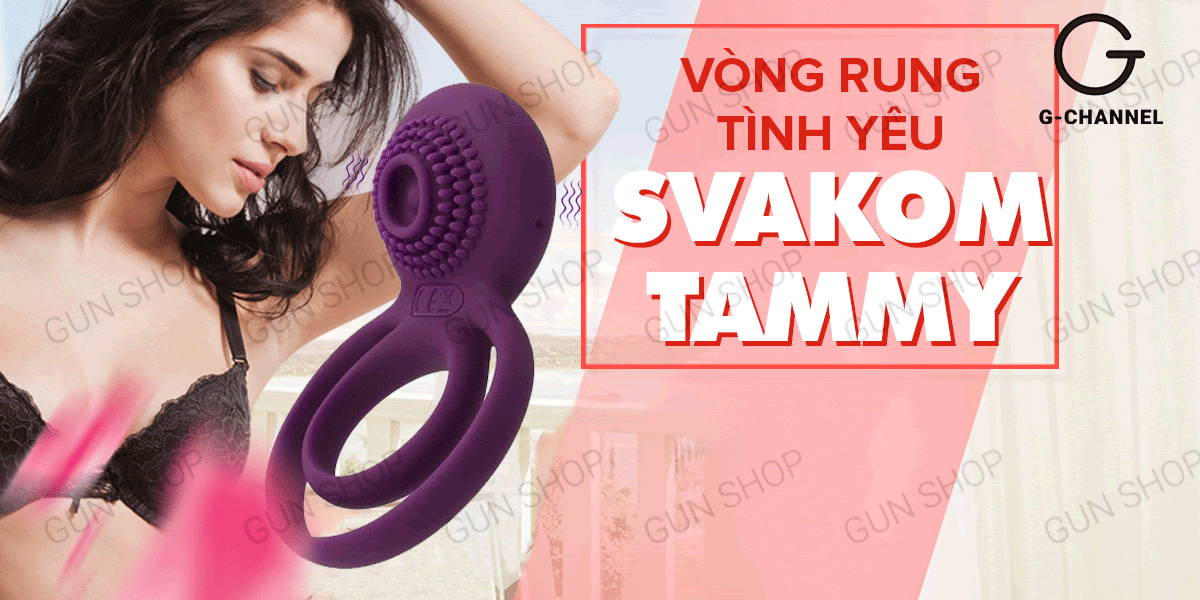 Vòng rung Svakom Tammy tăng khoái cảm kéo dài thời gian sạc điện tiện lợi