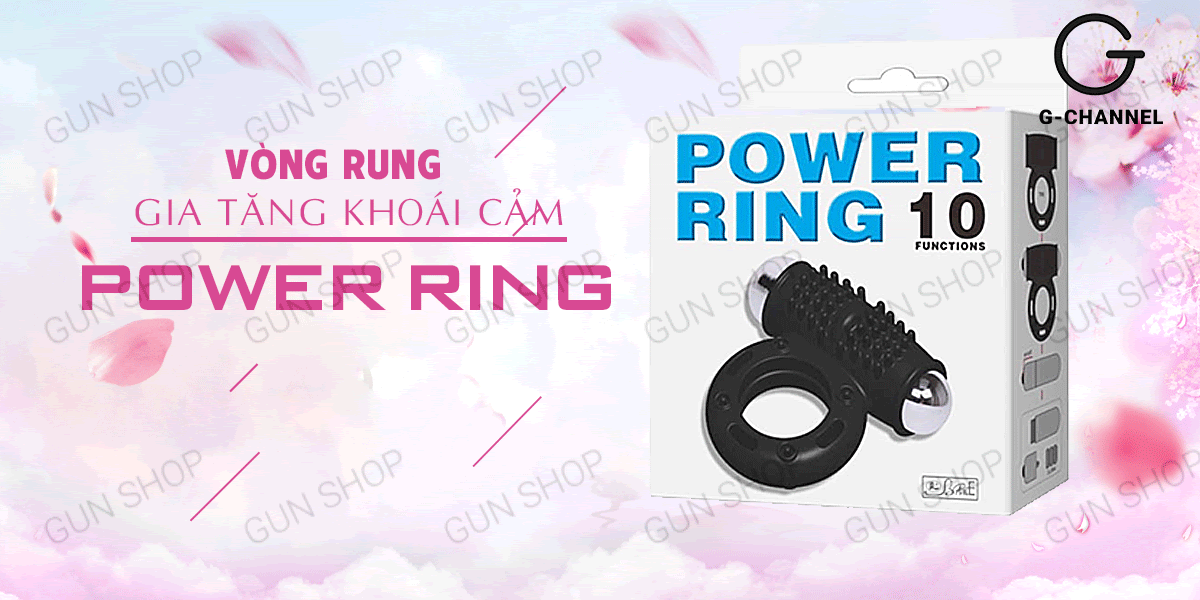 Vòng rung Baile Power Ring 10 chế độ pin tăng khoái cảm mạnh