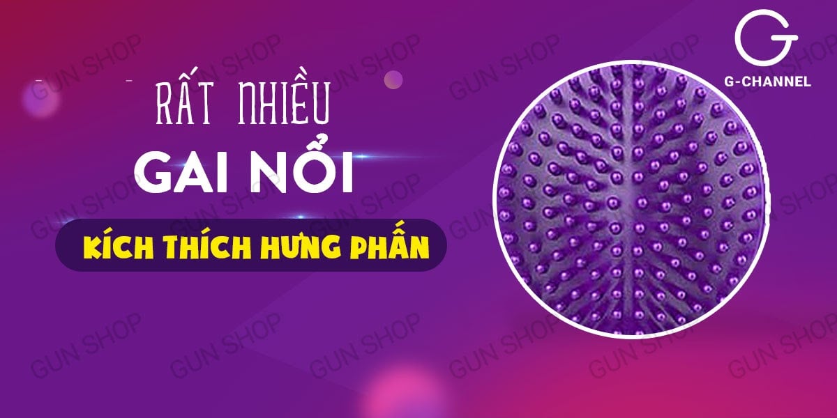 Vòng rung Vibrating PleaSure sạc điện gai lớn tăng khoái cảm rung mạnh