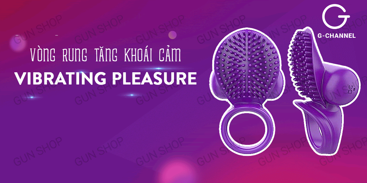 Vòng rung Vibrating PleaSure sạc điện gai lớn tăng khoái cảm rung mạnh