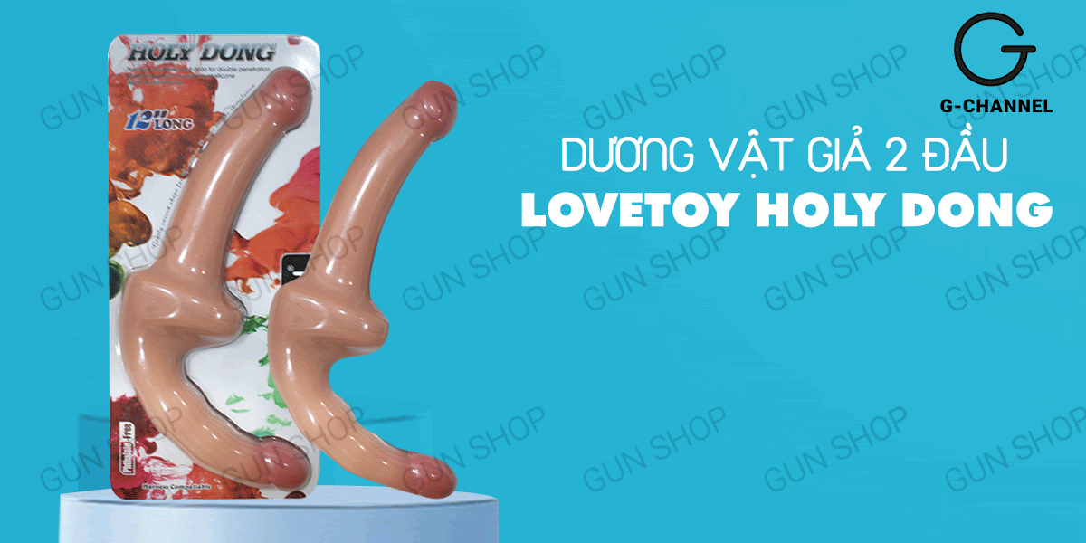  Shop bán Dương vật giả 2 đầu siêu mềm dẻo uốn cong đa chiều - Lovetoy Holy Dong 