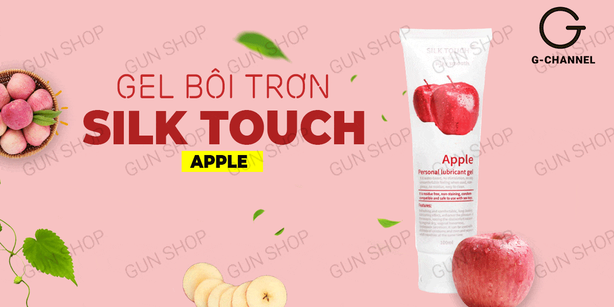  Sỉ Gel bôi trơn hương táo - Silk Touch - Chai 100ml chính hãng