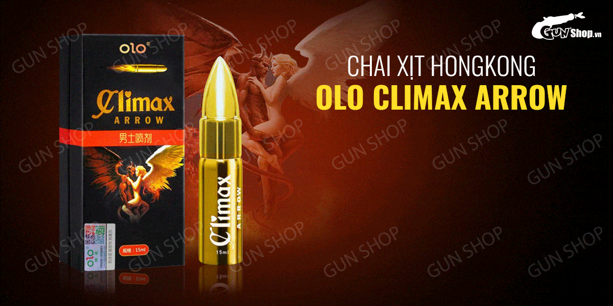  Bán Chai xịt HongKong OLO Climax Arrow - Kéo dài thời gian - Chai 15ml nhập khẩu