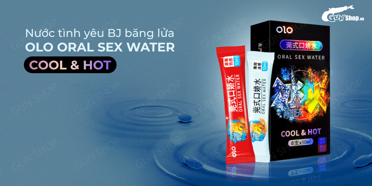  Phân phối Nước tình yêu BJ băng lửa - OLO Oral Sex Water Cool & Hot - Hộp 4