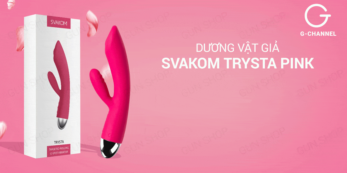  Thông tin Dương vật giả cao cấp 35 tần số rung dùng sạc - Svakom Trysta Pink mới