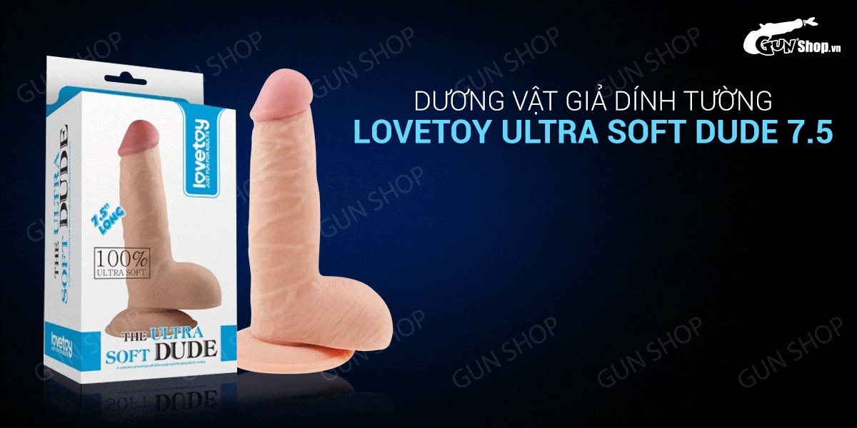  Shop bán Dương vật giả dính tường siêu mềm - Lovetoy Ultra Soft Dude 7.5 giá rẻ