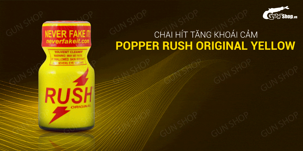  Mua Chai hít tăng khoái cảm Popper Rush Original Yellow - Chai 10ml loại tốt